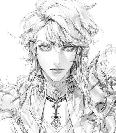 手绘人物线稿设计