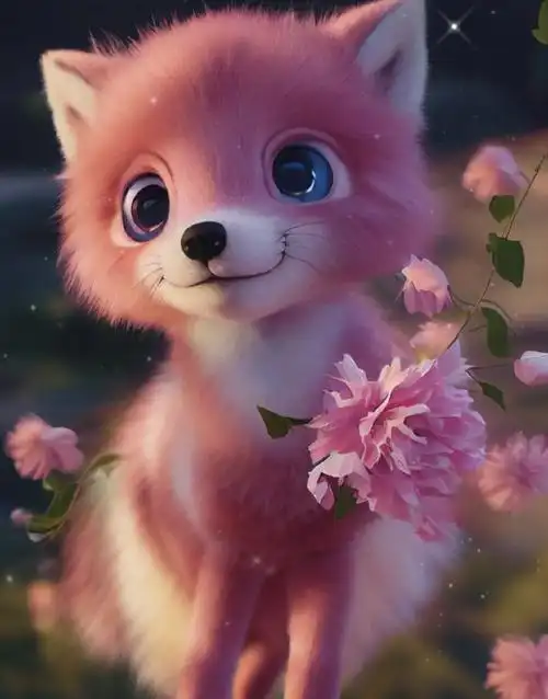 萌宠壁纸呆萌呆萌的可爱小狐狸来了