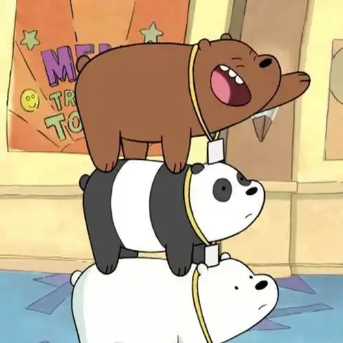 咱们裸熊三只一起头像