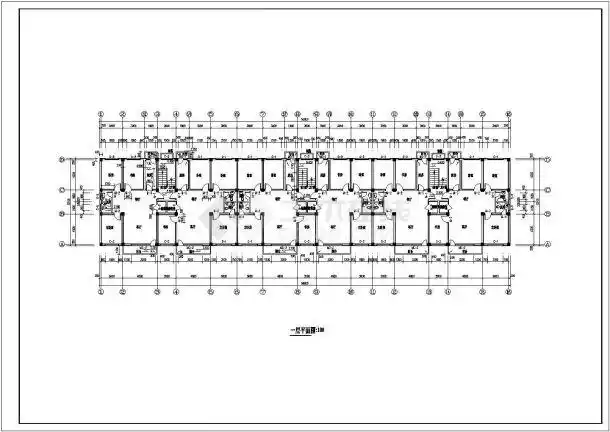 某小区多层框架结构住宅楼建筑设计施工图
