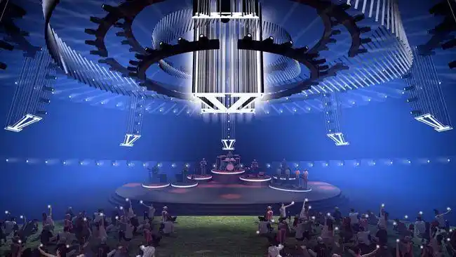 舞美设计 | 圆环形led构建360°星海空间