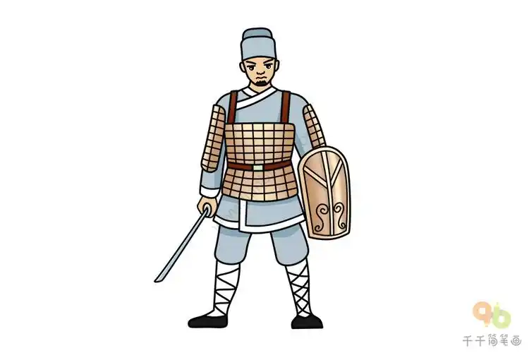 轻步兵简笔画