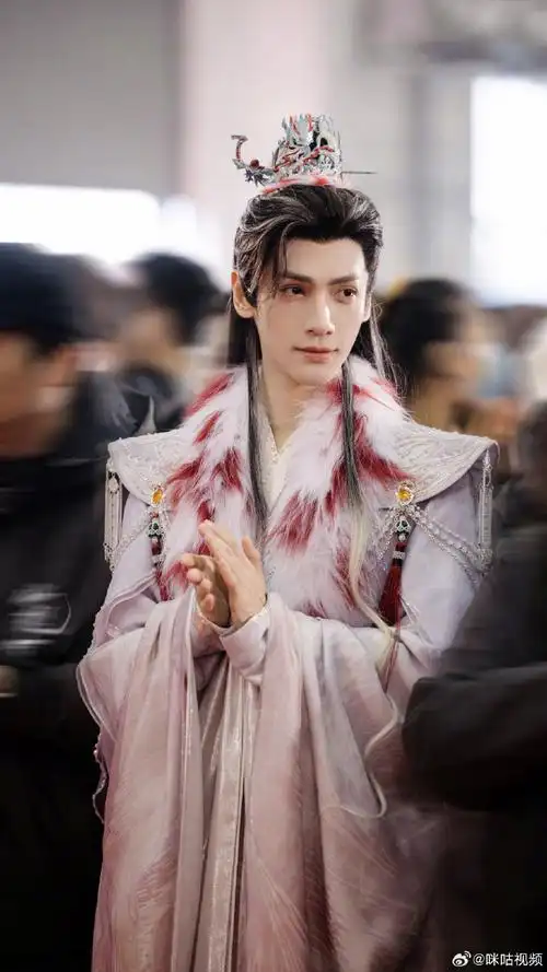 罗云熙水龙吟妆发##罗云熙古装挑染白发