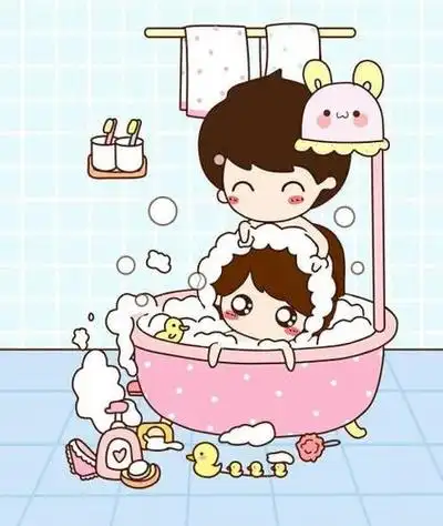 strong>我爱洗澡简笔画 /strong>-在线图片欣赏