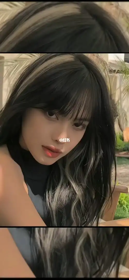 黑色头发这样搭配挑染简直绝绝子