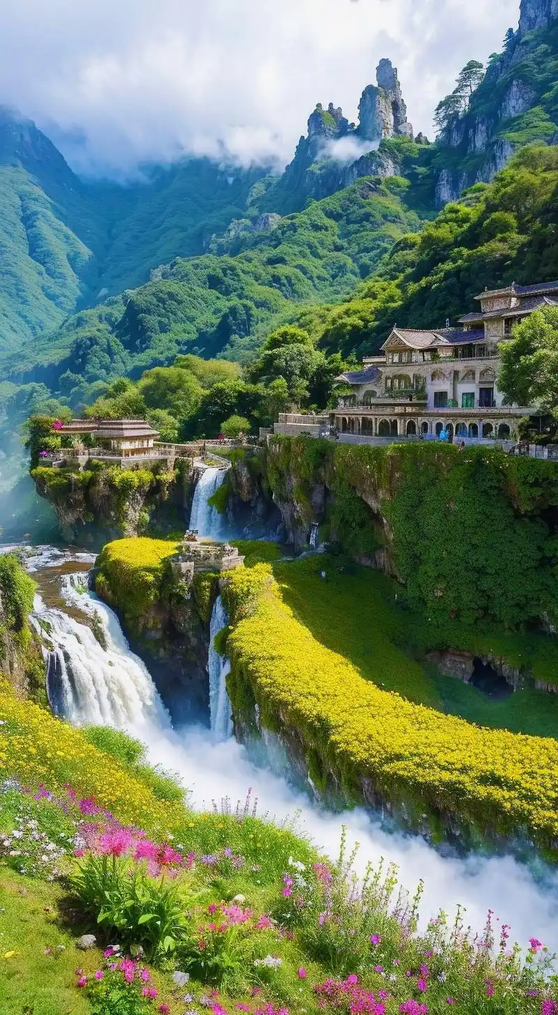 清晨的十万大山最美.蓝天白云,青山绿水,一分宁静,几分相思! - 抖音