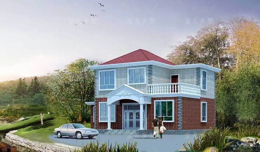 lt066农村两层别墅设计图 - 农村自建房效果图热门推荐_自建别墅效果