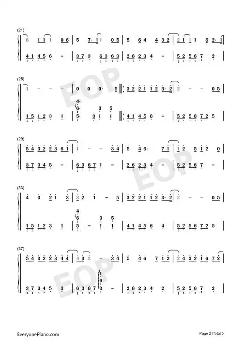 失落沙洲-徐佳莹lala-eop教学曲双手简谱预览2