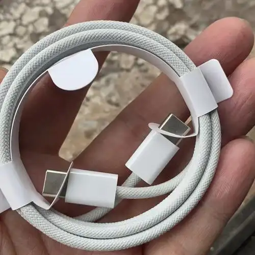 适用苹果iphone 15ipad pro双c编织快充线充电线mac双typec数据线