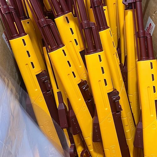 黄河原创2188摆摊打气球玩具枪男孩节日礼物塑料珠子小黄豆6mm 手动 1