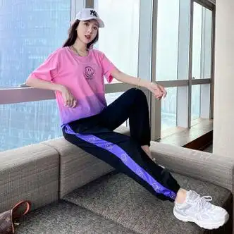 李宁耐克官网官方休闲运动服套装女年夏季新款潮牌短袖时尚夏天女装