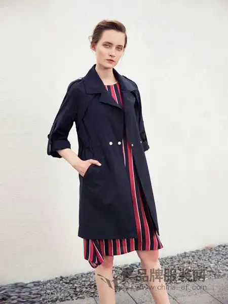 斐戈女装2018秋冬翻领休闲外套