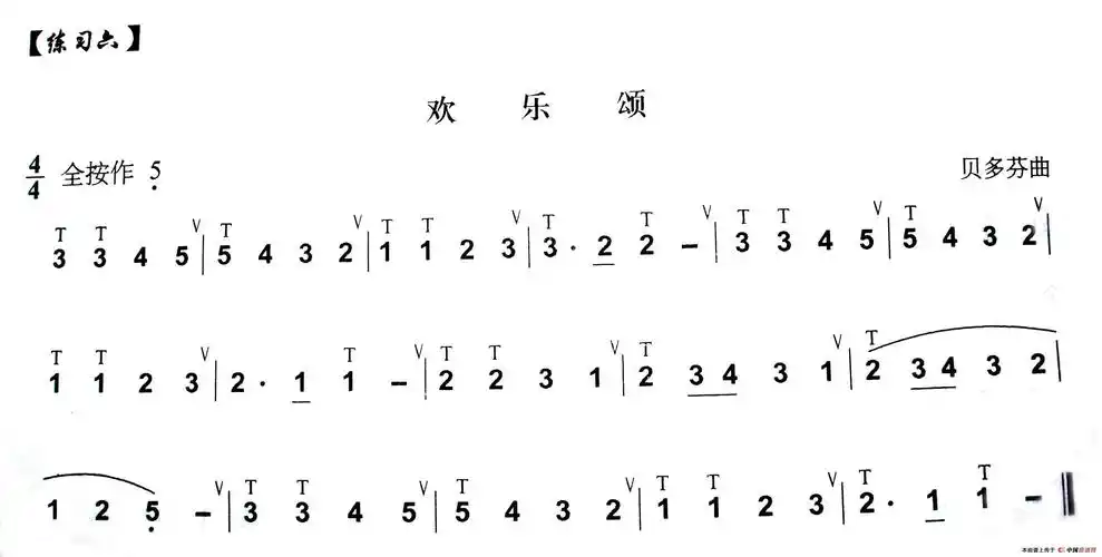 欢乐颂简谱_找歌谱网