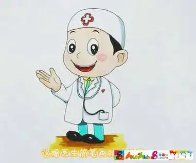 抗疫医生卡通简笔画可爱的医生简笔画怎么画医生简笔画图片医生怎么画