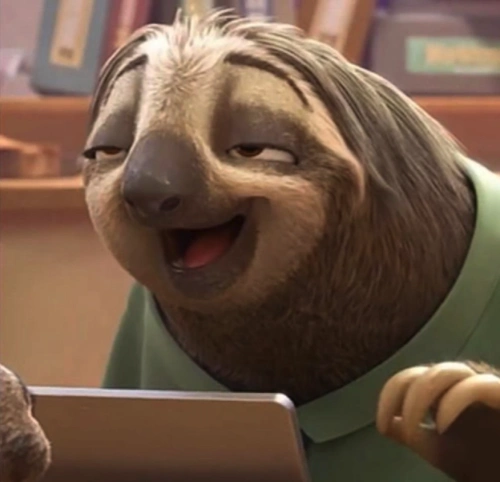 疯狂动物城》中一只说话时吐个字都恨不得休息五分钟名为"闪电"的树懒