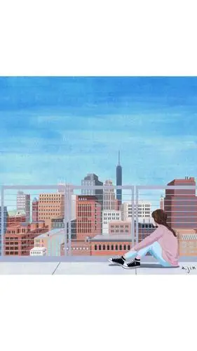 手绘日式小清新插画