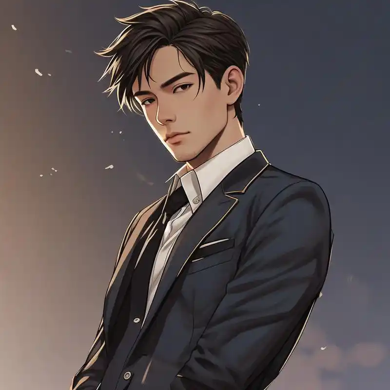 一组超酷的卡通西装男头像来啦!