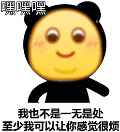 我也不是一无是处至少我可以让你感觉很烦_嘿嘿嘿_很烦_一无是处表情