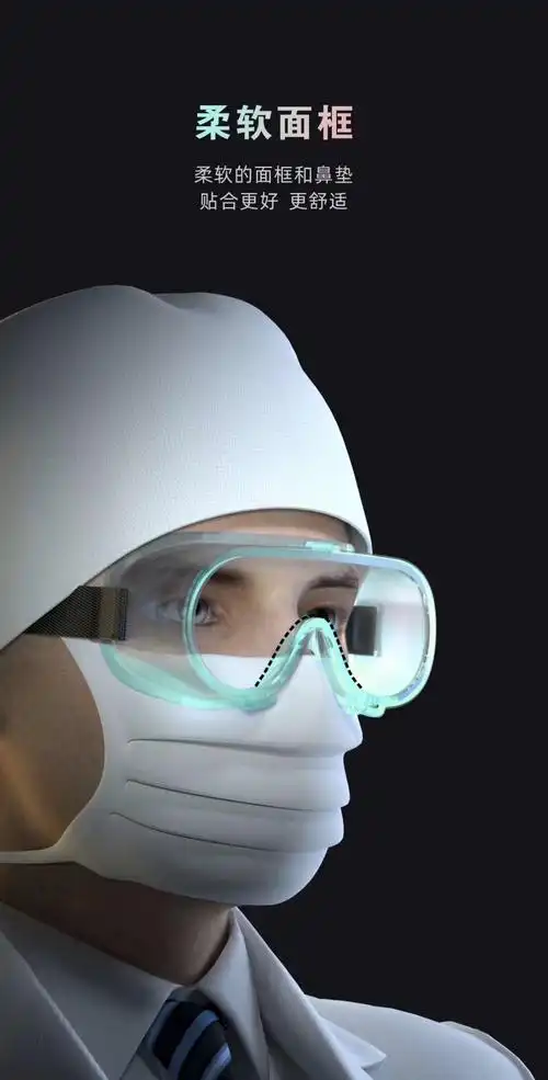 啄木鸟 医用护目镜mg-1 防雾/全封闭/防飞沫/防冲击/大镜框/佩戴舒适