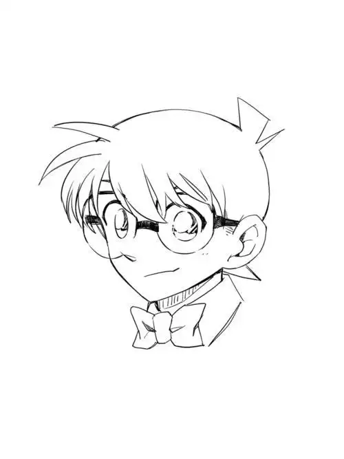柯南最帅简笔画柯南最帅简笔画可爱