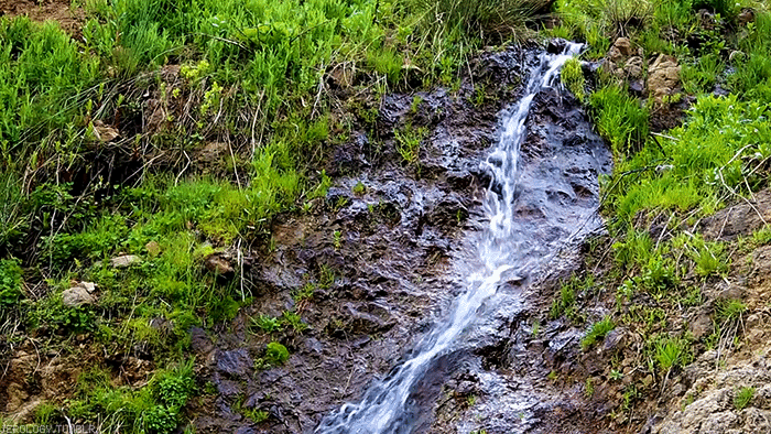 瀑布gif山坡gif风景gif流水gif