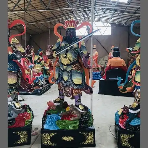 魔家四将神像道教四大护法神像站像四大金刚神像寺院雕像摆件