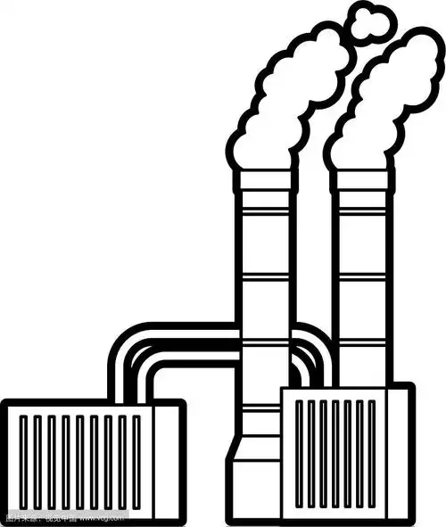 工厂吸烟污染工业概念