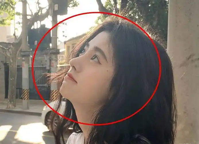 鞠婧祎晒原相机无美颜自拍,阳光照过她的鼻梁,是否整过一目了然_照片