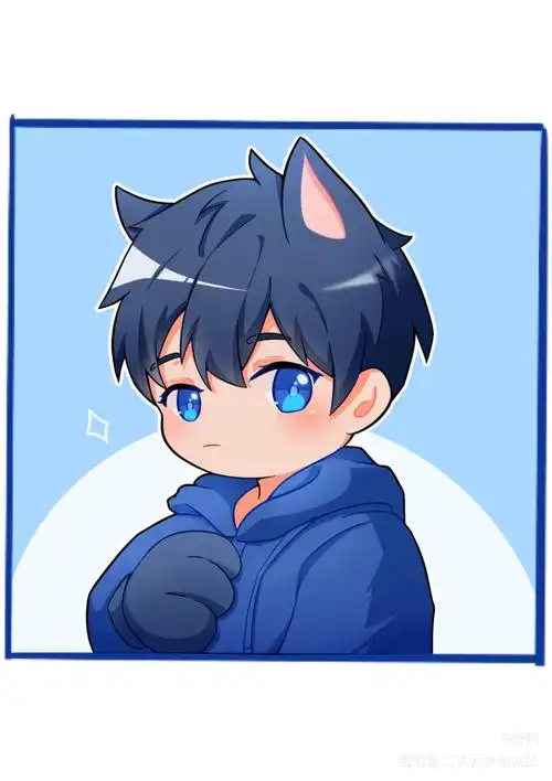 猫耳系列的四小只～_盗墓笔记黑花瓶邪q版绘画作品