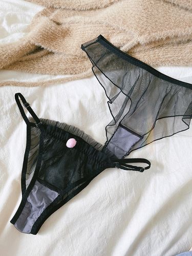 mi臀迷超薄网纱日少女三角裤火辣情趣诱惑蜜桃女三角裤