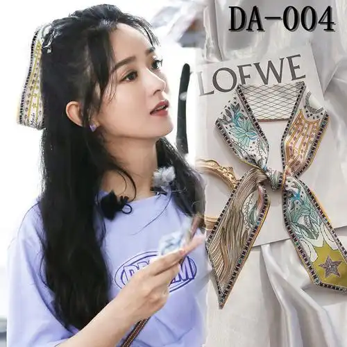 中餐厅赵丽颖同款丝巾发带法式复古绑头发飘带丝带绑包用围巾领巾