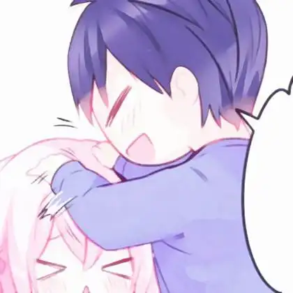 可爱男生摸头杀真爱动漫情头图片_情侣动漫头像_头像屋