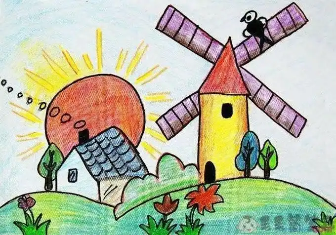 儿童风景画图片大全