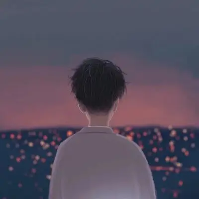 背影头像情侣星空