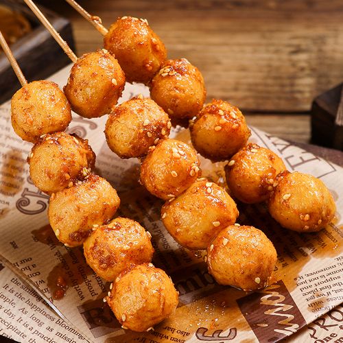 包心鱼丸25kg带馅包心火火锅食材串串关东煮大鱼丸