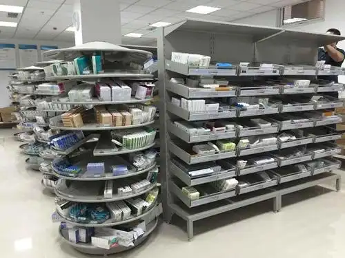 单面双列药架 医院药房药架 药品摆放架