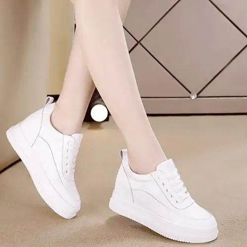 内真高小白鞋内纯白女款休闲运动鞋旅游鞋搭配长裙的鞋子批发