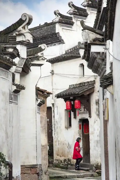 新叶古村的徽派建筑可窥一斑