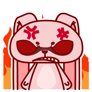 平面 暴力兔暴怒表情