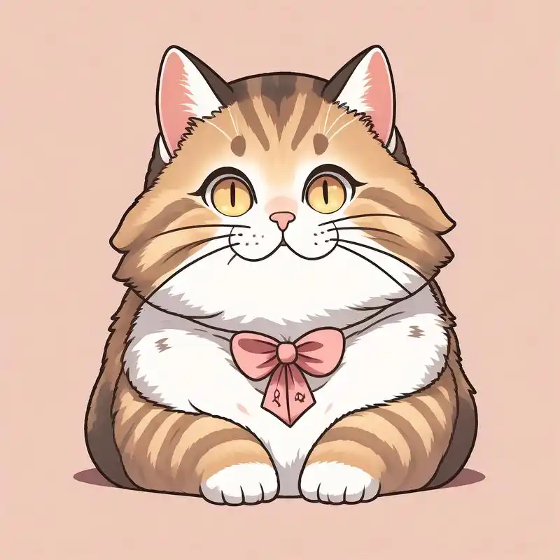 卡通风格肥猫头像93 敲可爱93 肥猫头像来啦,这也太可爱了吧!