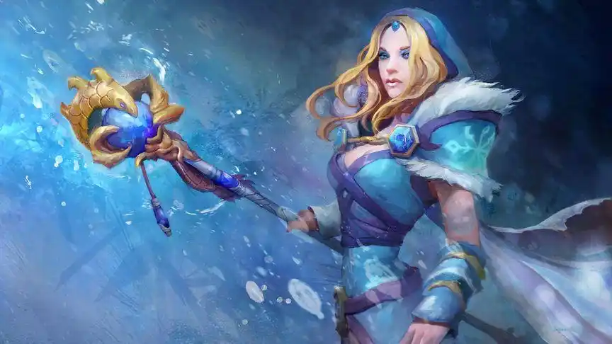 dota2 野路子局 冰女变个鸟 变你妹老娘是carry!