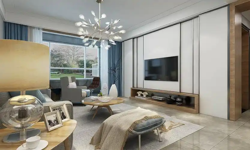 泰宏阳光和苑142三室两厅简欧风格案例装修效果图