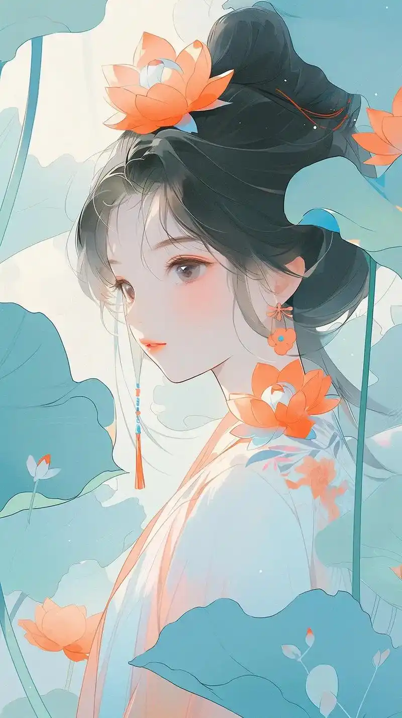 手绘古风手机壁纸头像.#漫画 #古风头像 #古风 #国风 # - 抖音