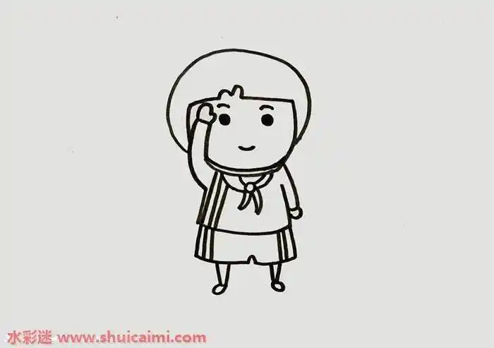 小学生简笔画小学生简笔画简单又漂亮