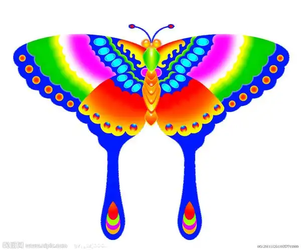 蝴蝶风筝设计图__psd分层素材_psd分层素材_设计图库_昵图网nipic.com