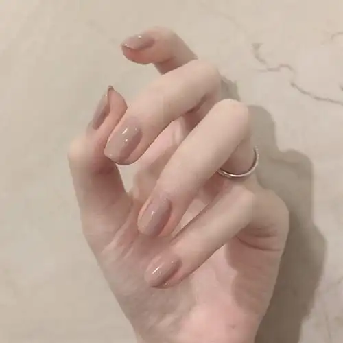 纯色甲贴_纯色显白手可拆戴美甲贴片女穿戴式拆卸假指甲可取带甲片