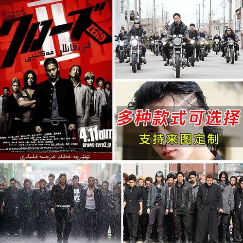 热血高校海报铃兰源治芹泽寝室自粘墙贴房间卧室装饰壁纸墙上贴纸