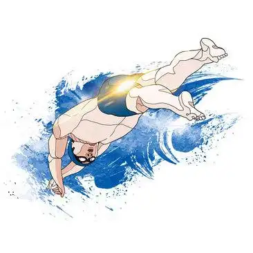 游泳运动员设计素材