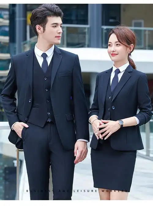 职业装公工务员面试正装男女教师西服套装大学生西装外套银行工作服