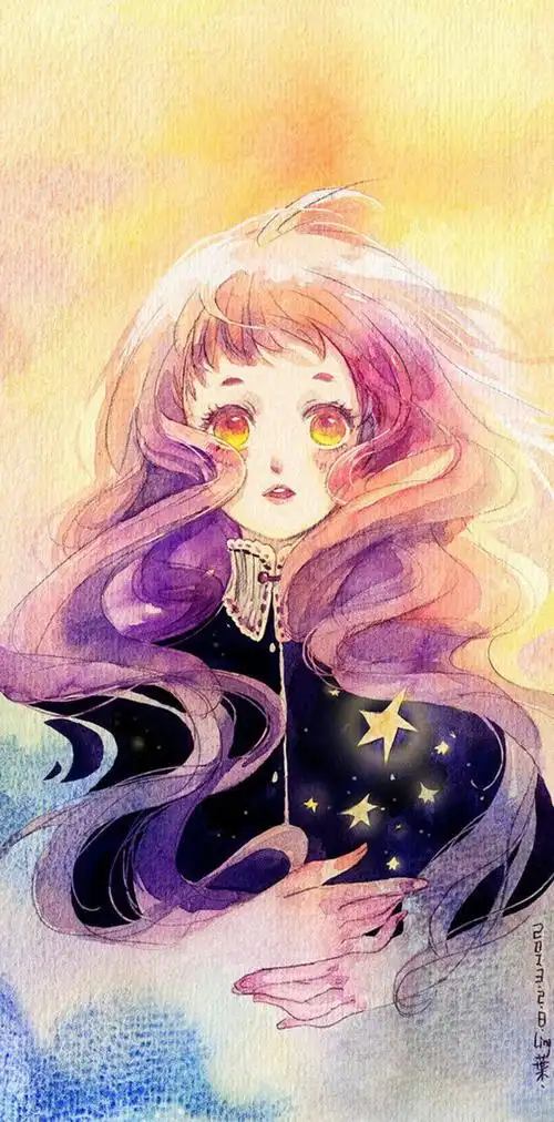 【素材】水彩风格漫画人物素材_看图_水彩吧_百度贴吧